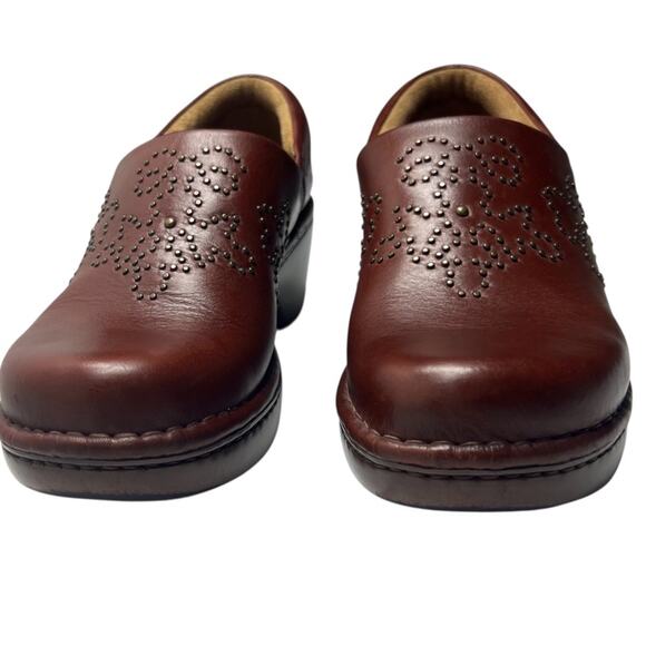 Ariat Leather Studded Clog Mules 9.5 B 21262 Strathmore Western Academia Casual - Picture 2 of 14